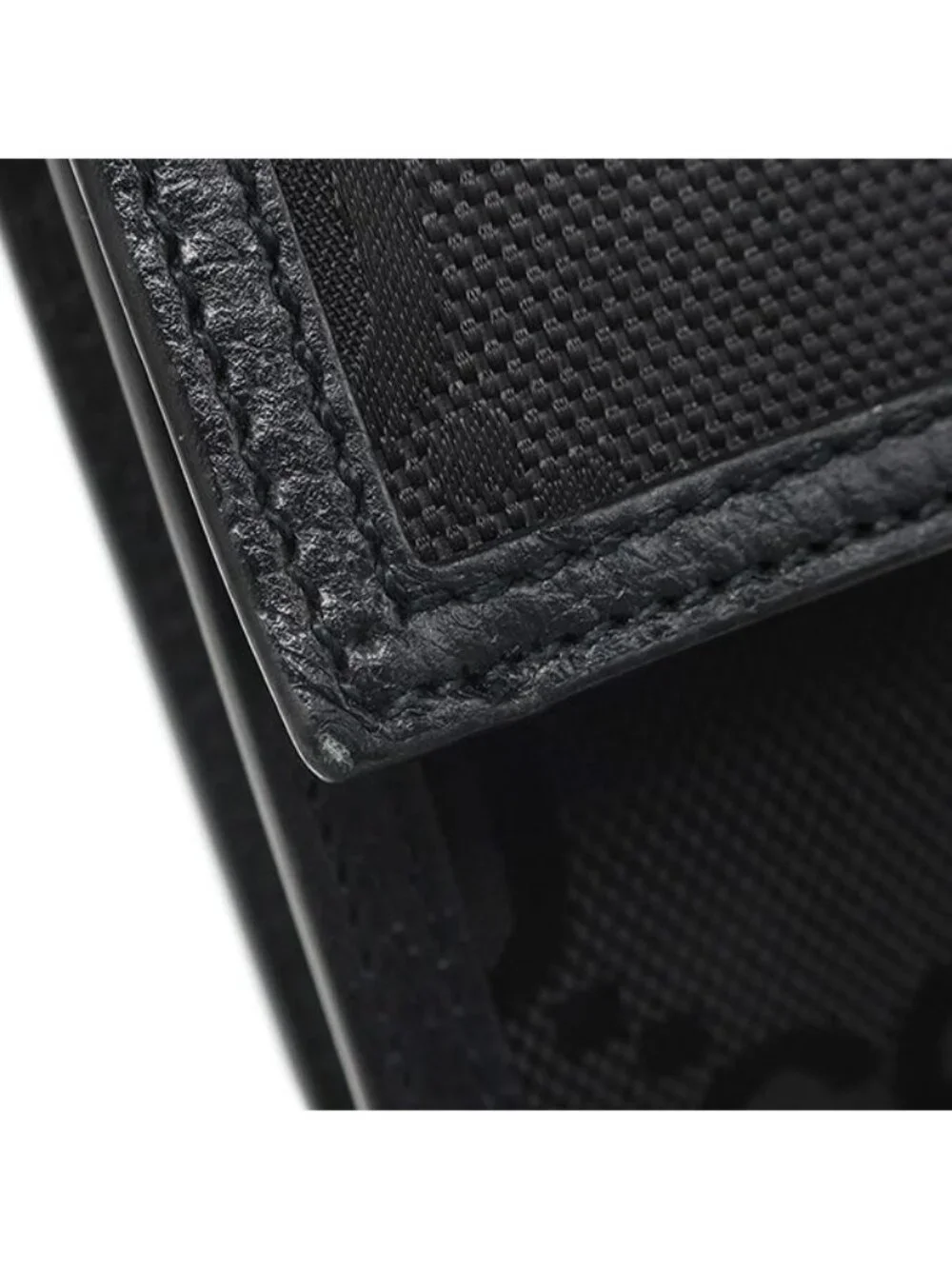 Gucci Shoulder Bag Off the Grid Nylon Leather Black Silver
